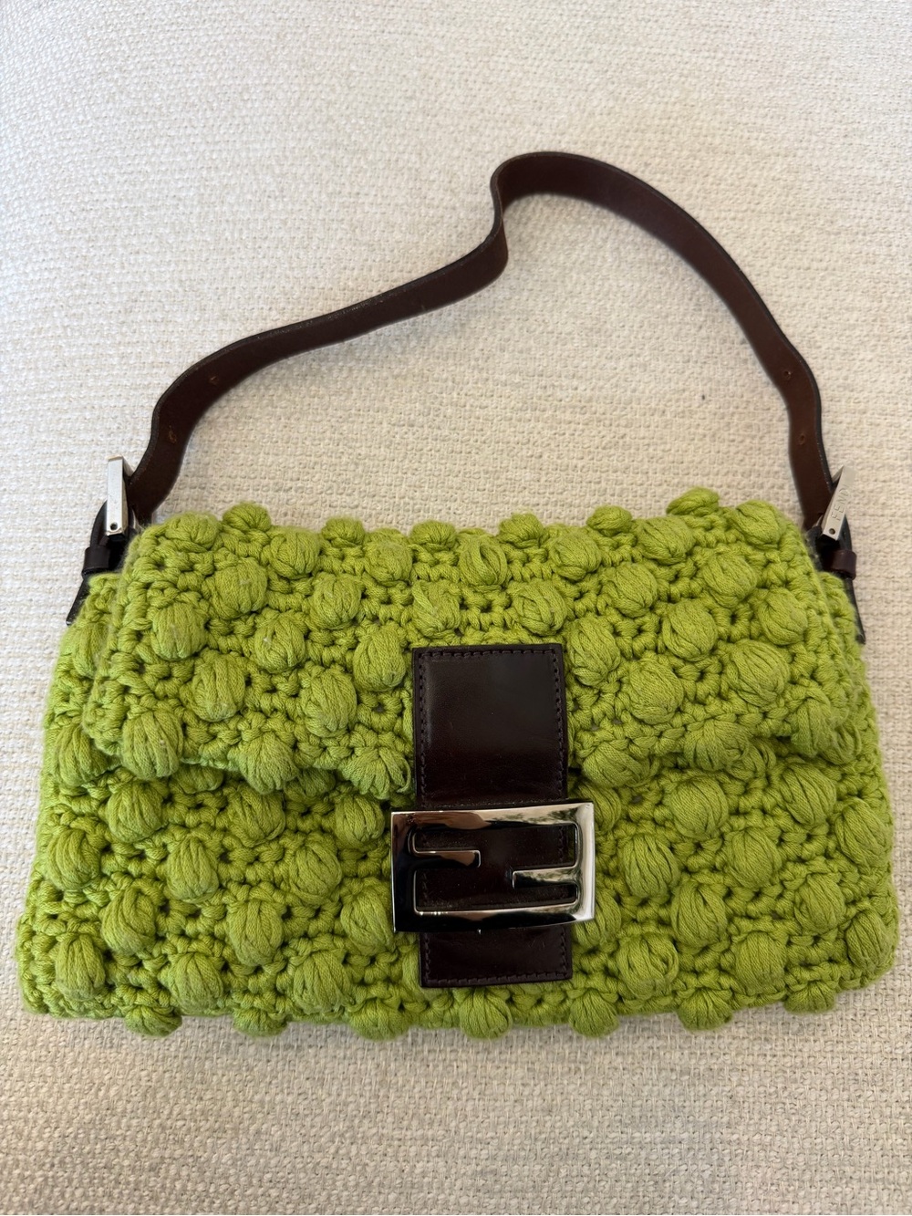 Fendi Crochet Knit Baguette
